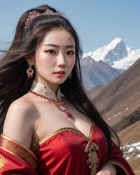 Beautiful chinese girl potrait wuxia girl