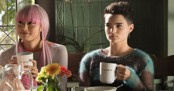 Negasonic teenage warhead and yukio in deadpool