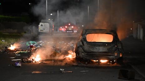 Rioters clash with police in 'large-scale disorder' in Cardiff – video report