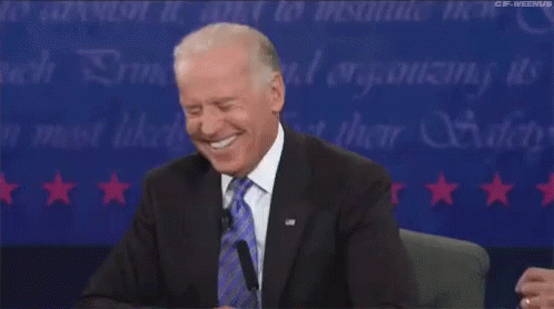 Biden Laughing No GIF - Joe Biden Head Shake Laugh - Discover & Share GIFs